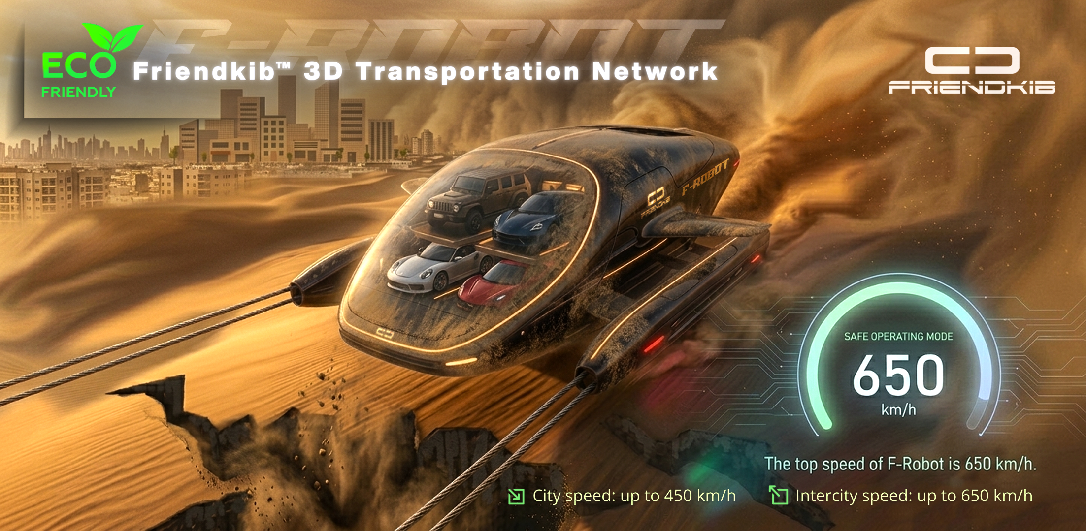Friendkib F-Robot 3D Transportation Network